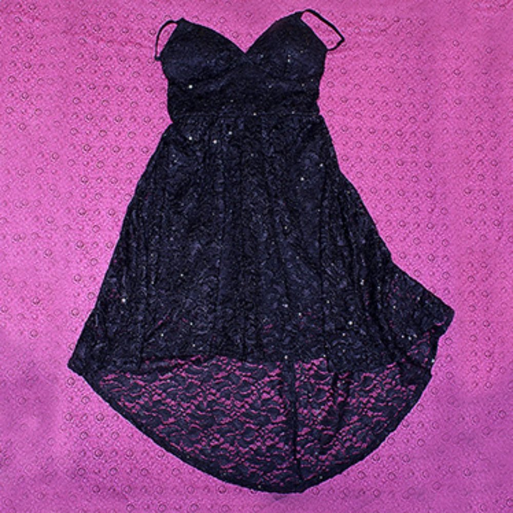 Stylish XS black party/evening dress by Lily Rose